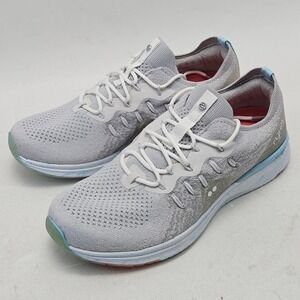 Ryka Momentum 2.0 Womens 7M Walking Shoes Grey Blue Coral Knit Sneakers Size
